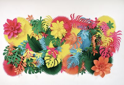 fresque papier tropicale