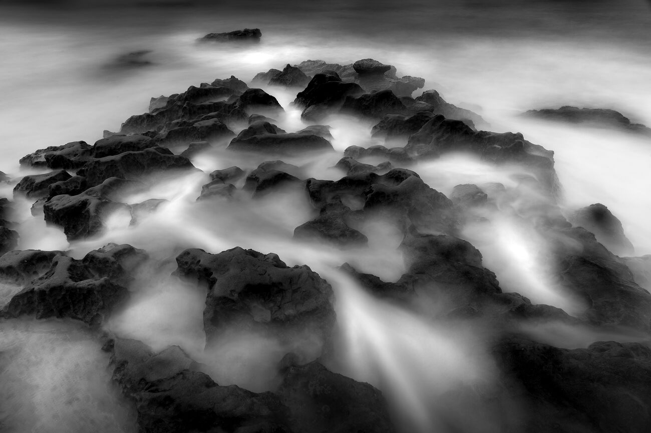 Rocks and mist