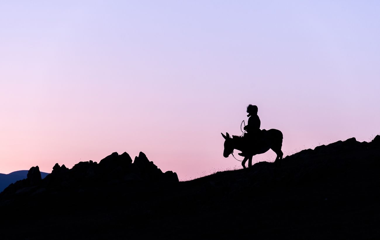 Au petit matin dans les montagnes, Kirgisthan