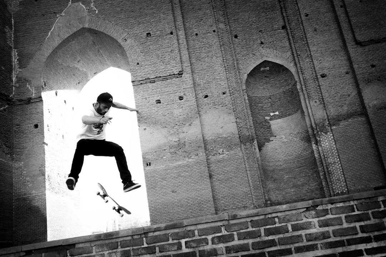 Le skateur de la citadelle de Tabriz