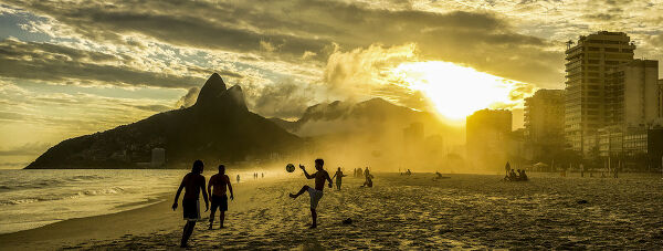 Sur la plage d'Ipanema