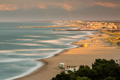 Vue sur Leucate et ses plages