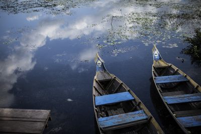 Barques et nuages