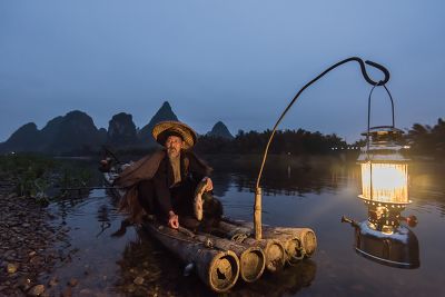 Le pecheur de la rivière Li, Chine