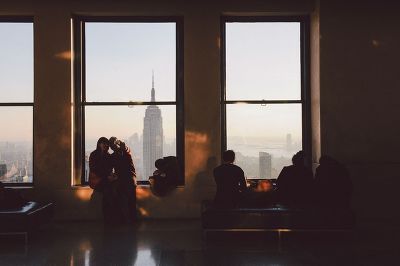 The rock, view on the empire state building