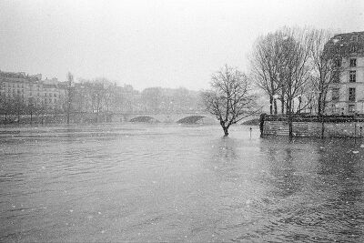 La crue sous la neige