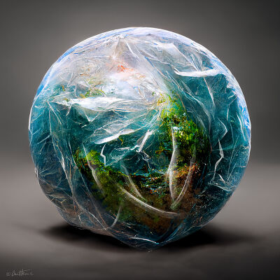 Earth Wrapped in a Plastic Bag