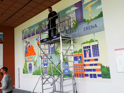 Pose fresque Engie 3