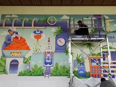 Pose fresque Engie 5