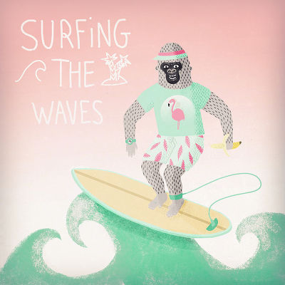 Gorilla surfing